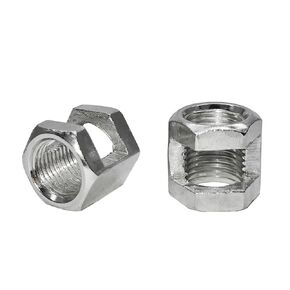 10Pcs Hex Nuts M10-1.0mm x 15mm Full Thread Light Fitting Connecting Nuts for Lamp Repair DIY
