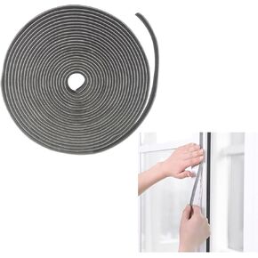 33Ft Brush Weather Stripping, 0.35" Wide x 0.2" Thick door weather stripping door seal self adhesive seal strip window seal strip door insulation strip for window doors frame(Grey)
