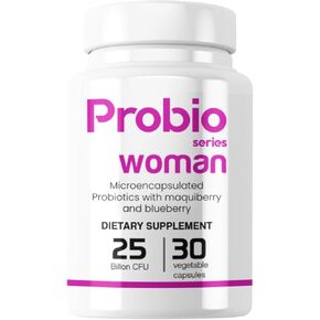 Probiotics for Women’s Intimate Health with 3 Strains, 25 Billion CFUs Antioxidant Enrichment (30 Days Supply) Probioseries Woman