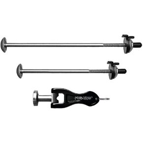 Pinhead Bicycle Locking Skewer Set, 2 Pack, Silver (PH-110)
