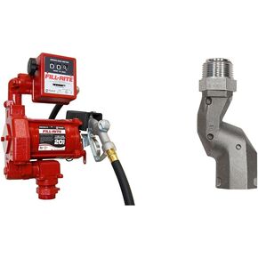 مضخة نقل الوقود fill-rite FR700V 115V 20 GPM مع خرطوم التفريغ والفوهة اليدوية | للبنزين والديزل والكيروسين وخليط الإيثانول وخليط الميثانول ووقود الديزل الحيوي حتى B20 in Kuwait