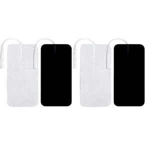 TENS Unit Replacement Pads 10 Pcs, TENS Unit Electrode Pads 2"x4", Large Reusable TENS Pads Replacement for Multiple Pain Relief, Compatible with TENS 7000, AUVON, Etekcity, Nicwell Care TENS Machines
