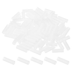 PATIKIL 3.2mm ID x 5mm OD x 6mm L Round Spacers Washers, 100 Pack Nylon Standoff Gaskets for M3 Hardware Screws Bolts for 3D Printer Electrical Outlet, White