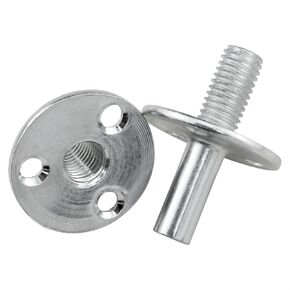 Metal M12 Bed Post Connector Furniture Leg Connector Screw-in T-Nut Bedpost Connector Furniture Hardware Nuts 2Set
