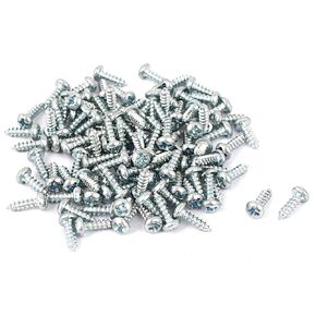 Uxcell M3x10mm فيليبس مسامير مستديرة الرأس ذاتية التنصت 100 قطعة