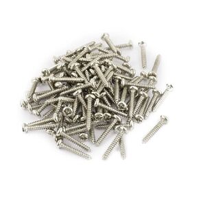 uxcell 100 Pcs M2.5 x 15mm Stainless Steel Phillips Round Head Self Tapping Screws Bolts