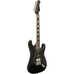 Stagg 6 String Solid-Body Electric Guitar, Right, Black, Full (SES-60 BLK)