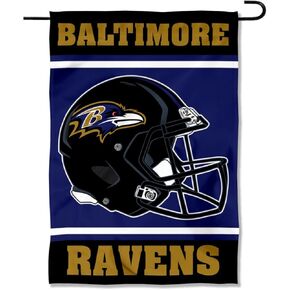 Baltimore Ravens Helmet Double Sided Garden Banner Flag