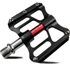 دواسات دراجة الطريق/MTB دواسات دراجة من سبائك الألومنيوم باستخدام الحاسب الآلي - دواسة منصة مسطحة للدراجة الجبلية مع مسامير قابلة للإزالة مضادة للانزلاق