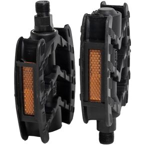 دواسات الدراجة التآزرية، دواسات الدراجات البلاستيكية لدراجات MTB ودراجات الطريق، دواسات منصة خفيفة الوزن (أسود) in Kuwait