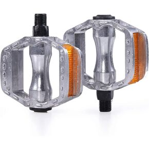 ThinkTop Aluminium Alloy Kids Bike Pedal, 1/2-Inch Bike Pedals Platform Flat Ultra Strong Fit for 12" 14" Boys Girls Bike