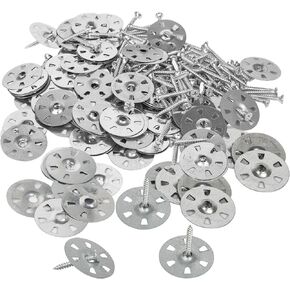 مجموعة أدوات تثبيت ألواح الرغوة، مجموعة أدوات تثبيت ألواح الرغوة، غسالات فولاذية مجلفنة ومسامير من الفولاذ المقاوم للصدأ لتركيب ألواح ألواح الرغوة 100 قطعة TXZWJZ in Kuwait