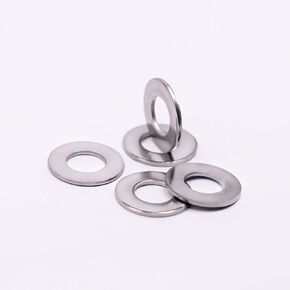 5/16" ID Stainless Steel Flat Washer, Bright Finish, 304 Stainless Steel 18-8, 50 PCS