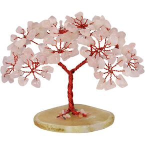 NARIBABU Amethyst Crystal Tree - Rock Tree - Feng Shui Crystals and Stones - Gemstone Bonsai Tree - Chakra Tree of Life - Meditation Decor - Gifts for Spiritual People