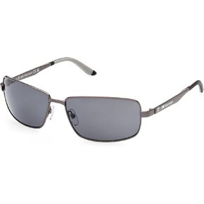 BMW MOTORSPORT Men's Metal Sun Glasses Rectangular Sunglasses