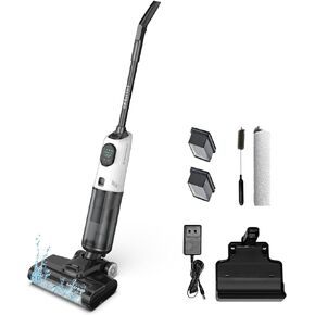 Cordless Wet Dry Vacuum Cleaner and Mop All in One, Mop Vacuum Cleaner for Hard Floor, with Smart Control & Self-Cleaning System