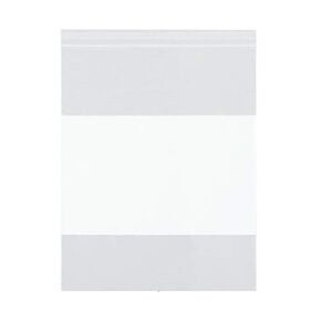 2" x 3", 2 Mil White Block Zipper Reclosable Storage Bags, Case of 1000
