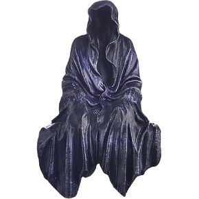 Gothic Reaper Comfort Creeper Statue - Resin Tabletop Ornament Gothic Sitting Reaper Sculpture Gothic Home Decor Resin Reaper Decoration Creeper Reaper Gothic Decoration