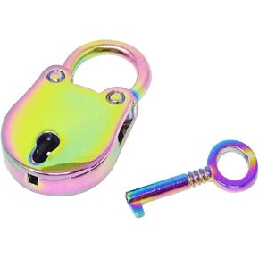 Honbay Cute Colorful Mini Padlock Lock with Key - for Jewelry Box, Purse, Handbag, Backpacks, Cabinet, Treasure Chest, Suitcases, Lockers, Letter Box, Diary, Notebook, etc