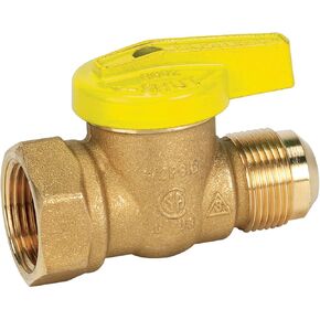 Homewerks VAC-VBK-X1B Vacuum Breaker Replacement Kit for Traditional Anti-Siphon, Frost-Free Sillcock Valves. Premium Gas Ball Valve, Female Thread x Flare, Brass, 1/2-Inch FIP x 3/8-Inch FL