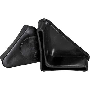 Prescott Plastics Made in USA 1.5" Inch Angle Ironed Plug Insert (20 Pack), L Shaped End Cap for Metal Tubing, Fence, Glide Insert for Pipe Post and Furniture
