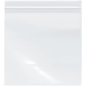 Plymor 8" x 8" (Pack of 100), 4 Mil Heavy Duty Zipper Reclosable Plastic Bags