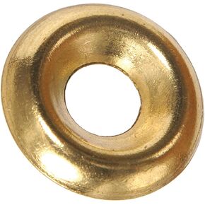 7615 Brass Finish Washer, 6-Pack