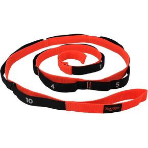 Tiger Tail The Stretchy Tiger 80" - Stretch/Yoga Strap with 10 Numbered Loops for Yoga, Physical Therapy, Pilates, & Exercise, Stretching Strap with Loop