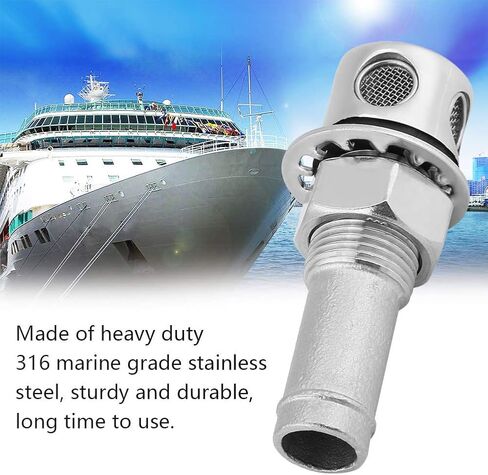 Acouto قارب تنفيس الوقود 316 الفولاذ المقاوم للصدأ البحرية الصف الوقود تنفيس الغاز المناسب مع تصاعد طوقا الأجهزة المناسب استبدال لليخت قارب البحرية in Kuwait