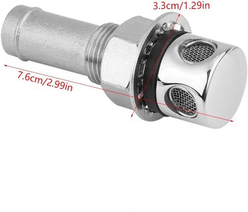 Acouto قارب تنفيس الوقود 316 الفولاذ المقاوم للصدأ البحرية الصف الوقود تنفيس الغاز المناسب مع تصاعد طوقا الأجهزة المناسب استبدال لليخت قارب البحرية in Kuwait