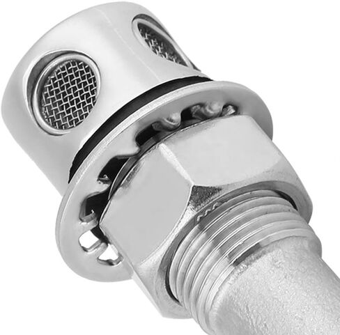 Acouto قارب تنفيس الوقود 316 الفولاذ المقاوم للصدأ البحرية الصف الوقود تنفيس الغاز المناسب مع تصاعد طوقا الأجهزة المناسب استبدال لليخت قارب البحرية in Kuwait