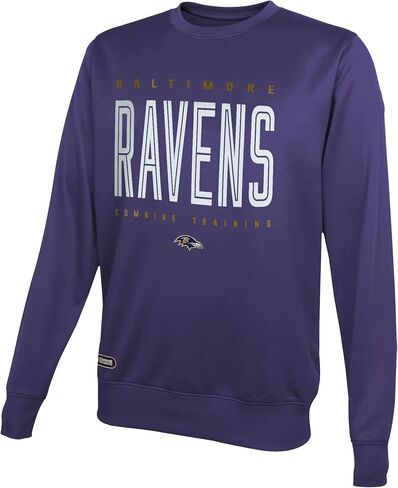 سترة NFL للشباب 8-20 Top Pick Team Color Performance ذات الشعار الأساسي Crewneck in Saudi Arabia