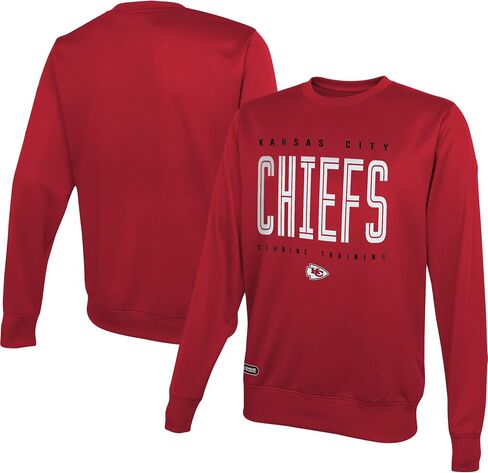 NFL Youth 8-20 Top Pick Team Color Performance Primary Logo Pullover Crewneck Sweatshirt in Saudi Arabia