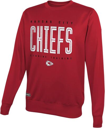 NFL Youth 8-20 Top Pick Team Color Performance Primary Logo Pullover Crewneck Sweatshirt in Saudi Arabia
