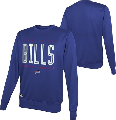 NFL Youth 8-20 Top Pick Team Color Performance Primary Logo Pullover Crewneck Sweatshirt in Saudi Arabia