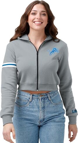 FOCO Women's Standard Cropped Full Zip Hoodie in Saudi Arabia