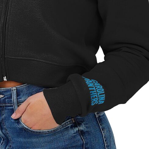 FOCO Women's Standard Cropped Full Zip Hoodie in Saudi Arabia