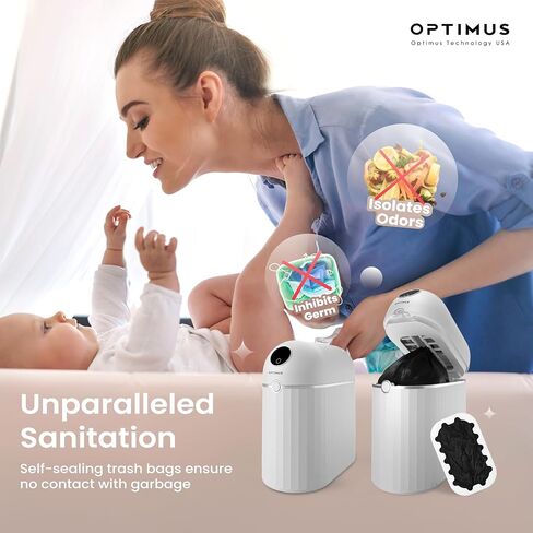 Automatic Trash Can Self Sealing and Self-Changing Smart Trash Can Motion Sensor Touchless Garbage can Kitchen Bathroom Office 6 Refill Bag Rings (Neos (6-Refill Bag)) in Saudi Arabia