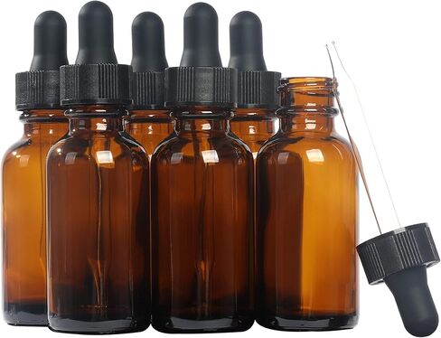 زجاجات زجاجية مستديرة من ماجيك سيزون بوسطن (عنبر/ 1 أونصة سائلة مع قطارات/ 6 قطع) in Kuwait