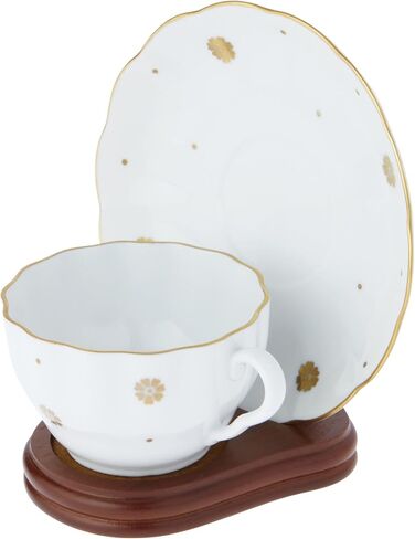 Bard's Demi-Tasse Walnut MDF Cup and Saucer Stand, 3.5" H x 3.5" W x 4.5" D in Saudi Arabia