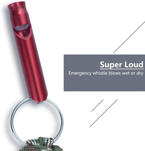 عبوتان من صفارة النجاة في حالات الطوارئ مع بوصلة وسلسلة مفاتيح باراكورد مضفرة مع حلقة تسلق متعددة الوظائف بوصلة صفارة لسلسلة المفاتيح للمشي لمسافات طويلة في الهواء الطلق والصيد وركوب القوارب وصيد الأسماك in Kuwait