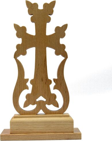 طاولة أرمنية متقاطعة خشبية "KHACHKAR" صليب للمكتب أفضل هدية تذكارية أرمنية (خشب الجوز) in Kuwait