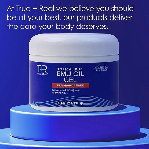True+Real Emu Oil Gel, 12 oz in Saudi Arabia