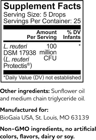 BioGaia Protectis Baby Digestive Health Probiotic Supplement Drops - 5ml, Pack of 4 in Saudi Arabia