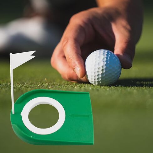 كأس وضع الجولف مع FLA 4 قطع أدوات تدريب على فتحات الجولف في الأماكن المغلقة والمنزل والمنزل في الهواء الطلق معدات تدريب الجولف مع ثقوب وأعلام بلاستيكية لوضع مجموعة داخلية خضراء in Kuwait