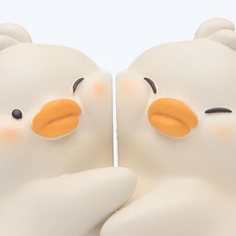 Cute Duck Resin Bookends,Resin Decorative Bookends Anti Slip Bookshelves Study Desk Decorative Bookends Book Ends Book Stand Holder in Kuwait