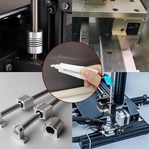 5 عبوات من قطع غيار الطابعة ثلاثية الأبعاد - تشحيم مثالي لمسامير T8، والمحاور البصرية، وقضبان دليل ماكينة CNC - تقليل الضوضاء، وتزييت فائق in Kuwait