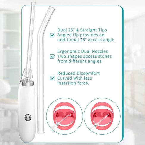 9-PackTonsil Stone Remover Vacuum Tool with Tongue Depressor, Straight & Angled Tubes, Scoop, Magnifying Mirror, Tongue Depressor Tonsil Stones Removal Tool in Saudi Arabia