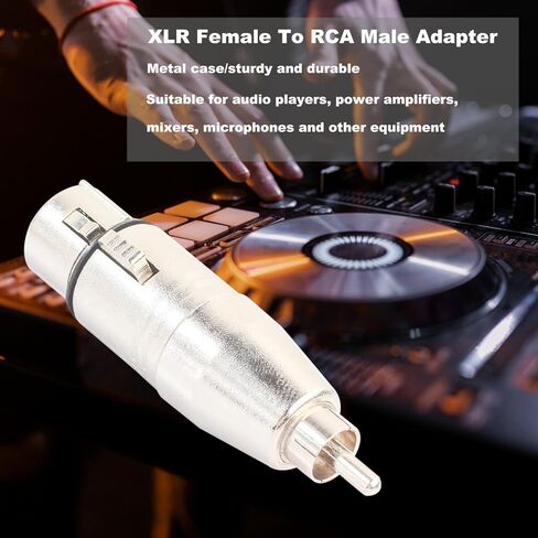 محول REXUS XLR أنثى إلى RCA ذكر (حزمة من 2) موصل كابل توصيل XLR إلى RCA محول الجنس (X2R_XFRM*2) in Kuwait