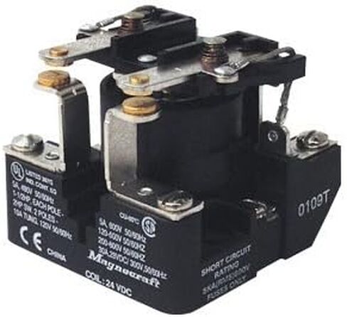 199AX-8، مرحل كهروميكانيكي 24VAC 12Ohm 40A DPST-NO (63.5x61.7x57.15) مم مرحل الطاقة in Kuwait